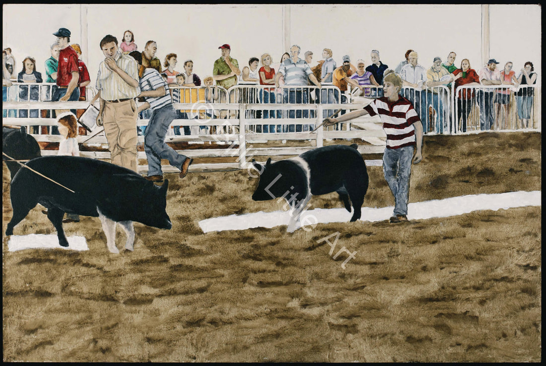 Hog Farming Show Painting